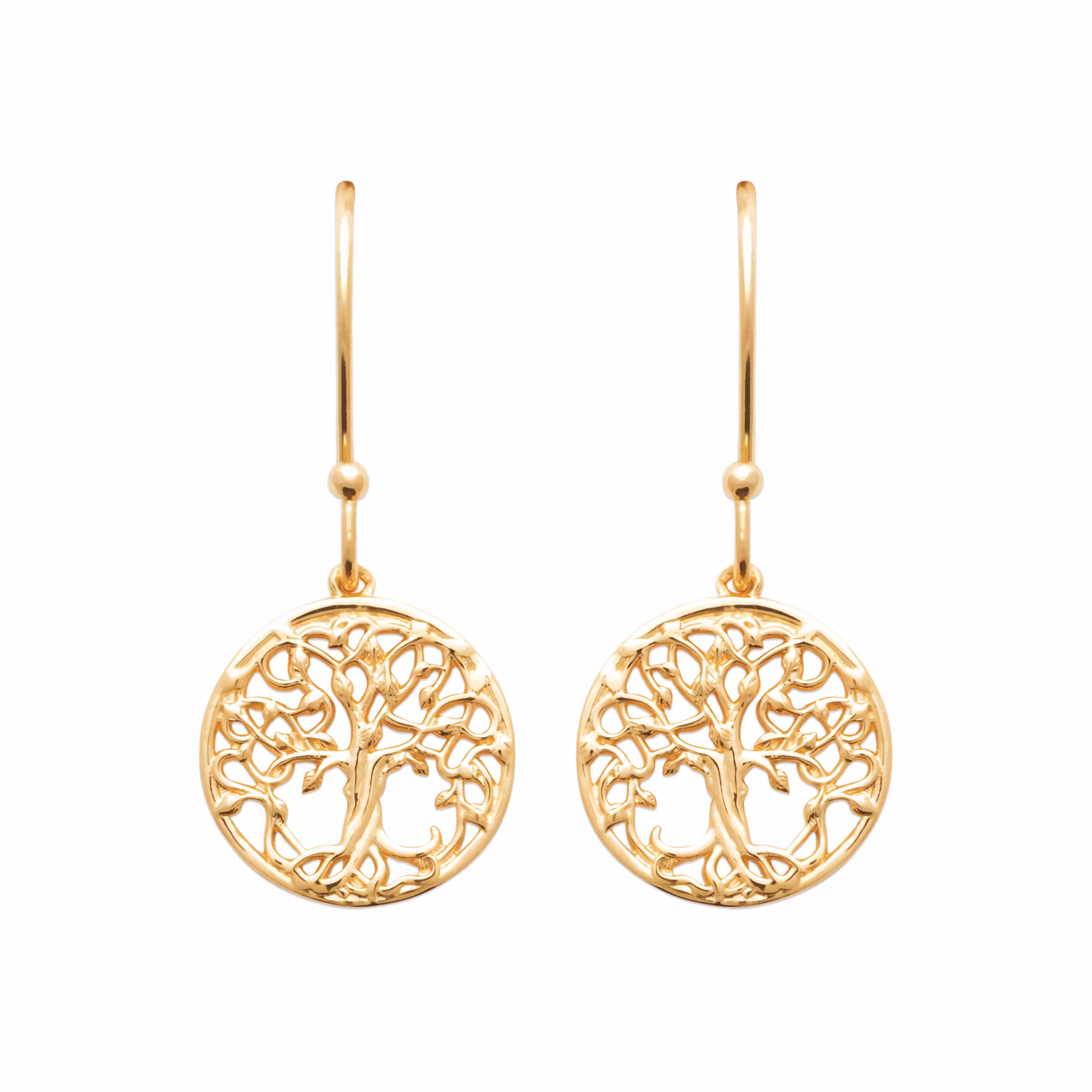 Tree Of Life Earrings Gold