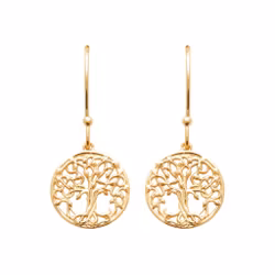 Tree Of Life Earrings Gold