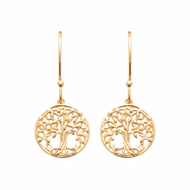 Tree Of Life Earrings Gold