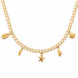 Riviera Charm Necklace Gold