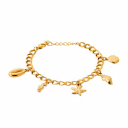 Riviera Charm Bracelet Gold