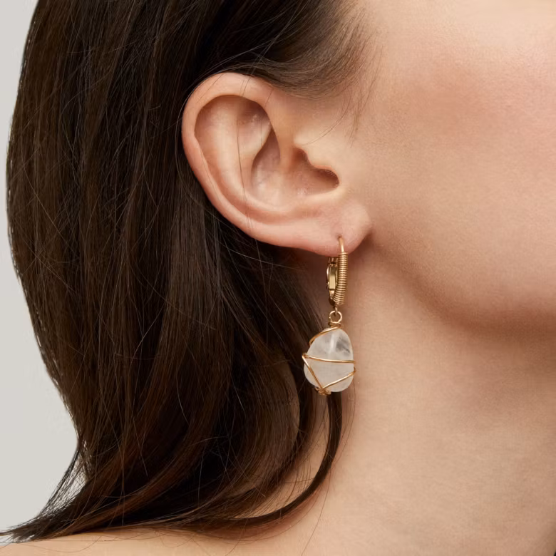 Tao Rainbow Earrings - Rock Crystal