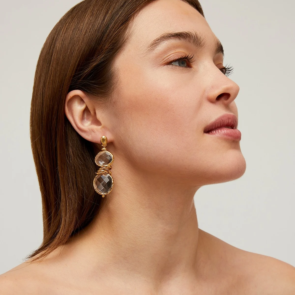 Sirena Earrings - Crystal
