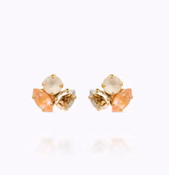 Ana Earrings Gold/ Mango Combo