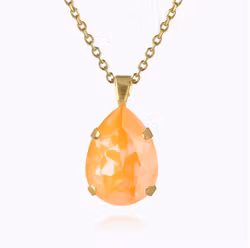 Mini Drop Necklace Gold/ Mango Delite