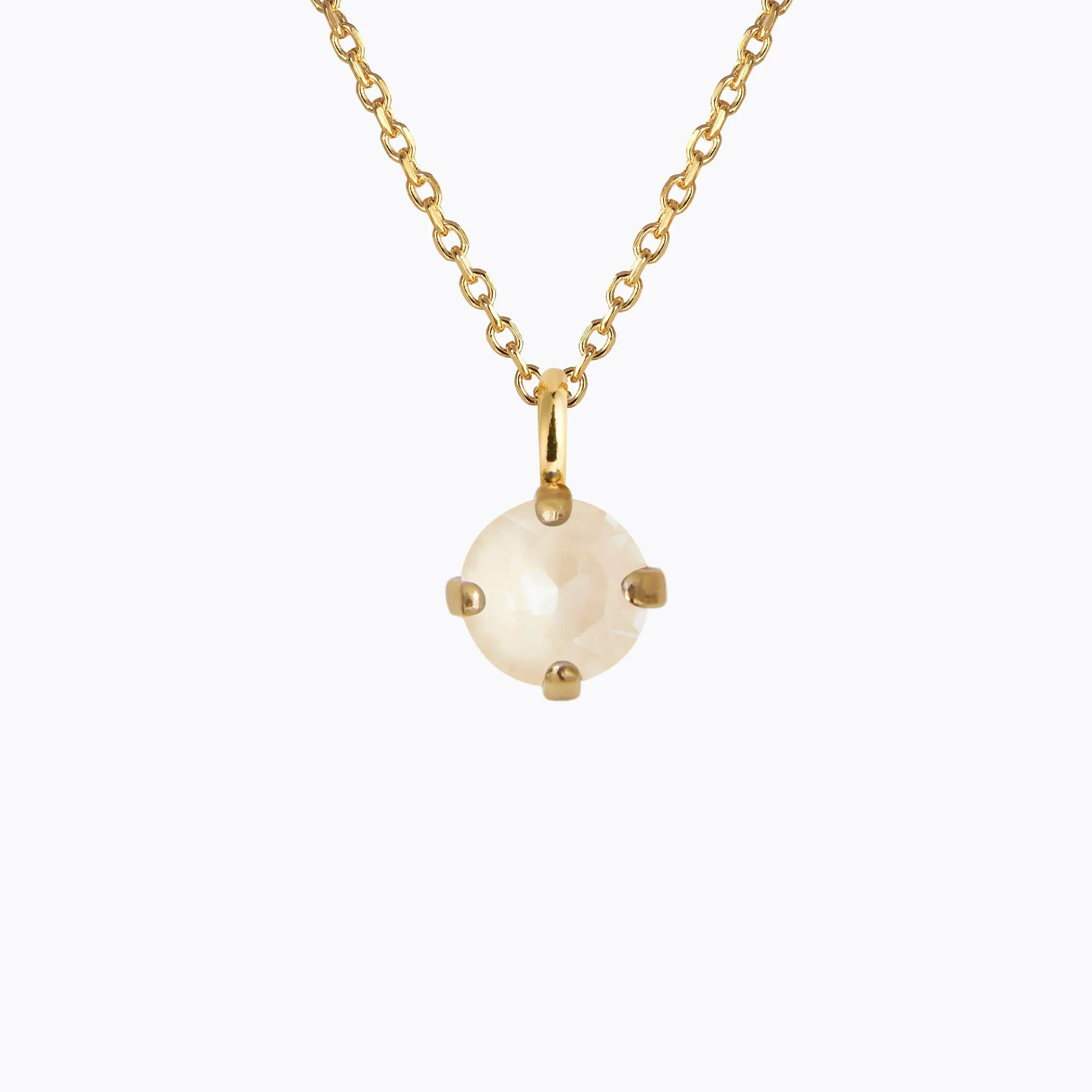 Natti Stud Necklace Gold/ Linen Ignite