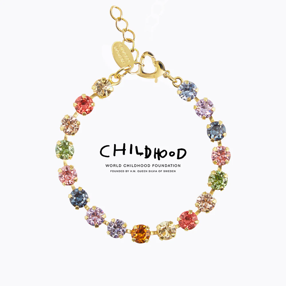 Childhood Edition Bracelet Gold/Rainbow Combo