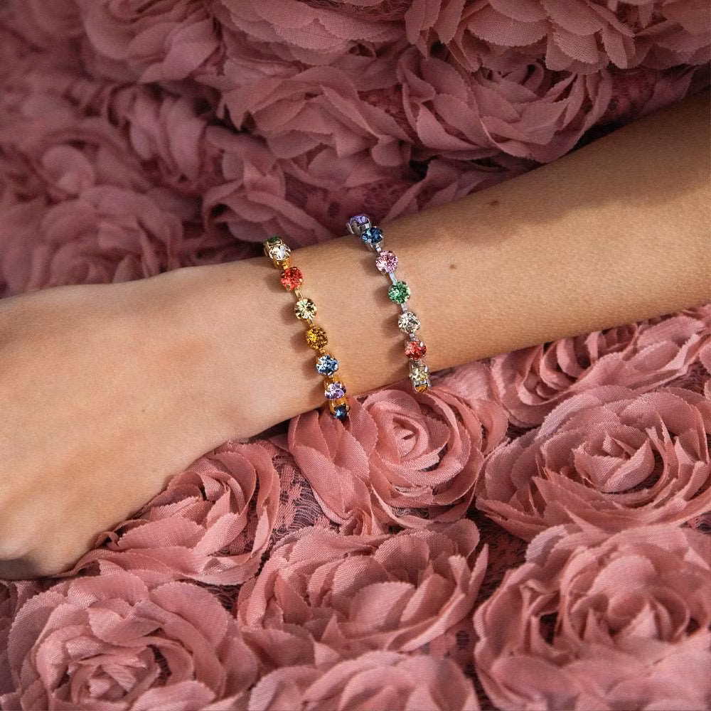 Childhood Edition Bracelet Gold/Rainbow Combo