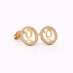 Colette Stud Earrings Gold
