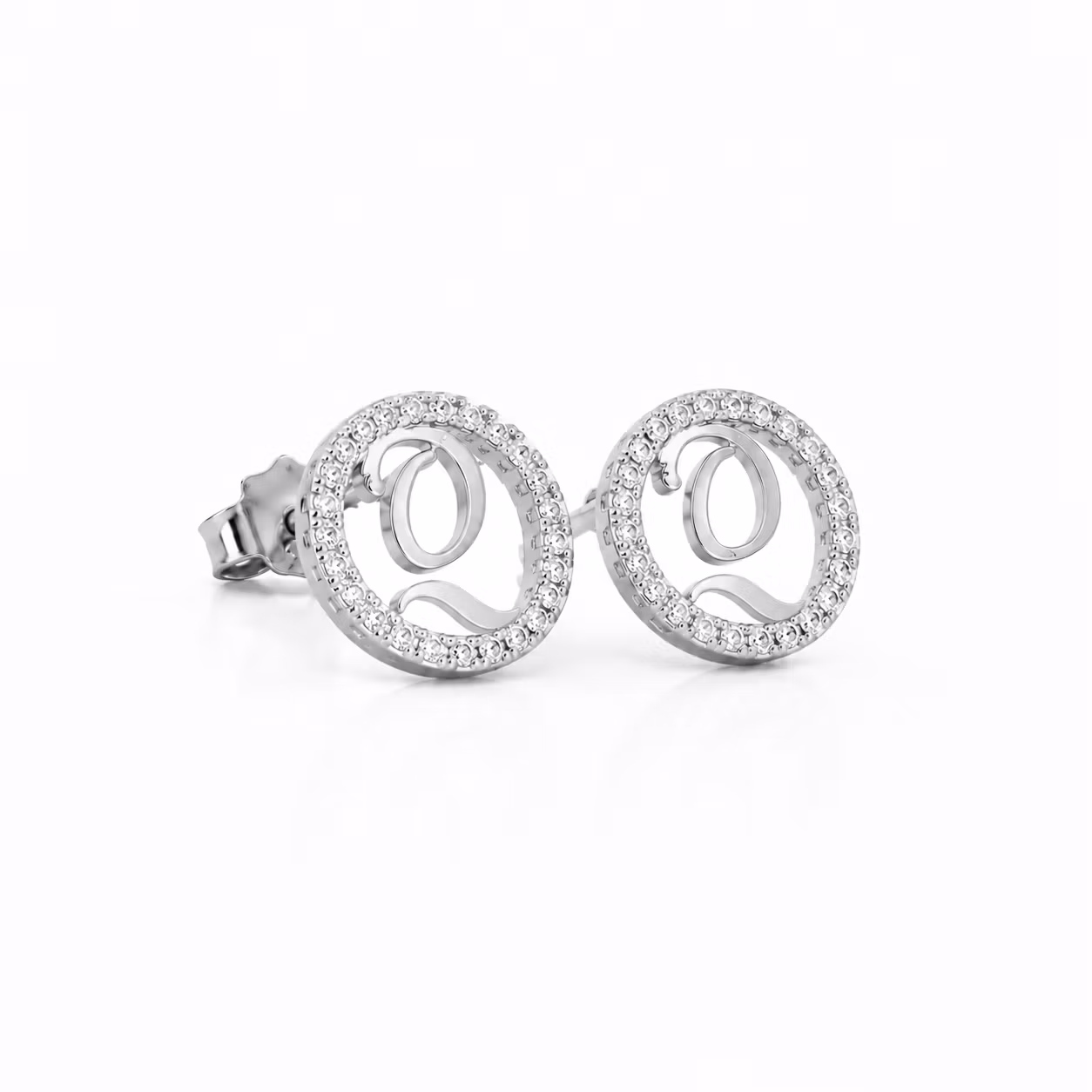 Colette Stud Earrings Silver