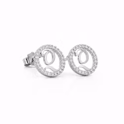 Colette Stud Earrings Silver