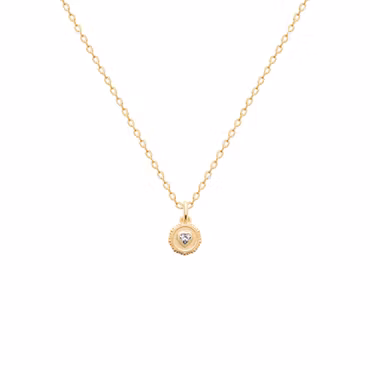 Lia Crystal Necklace Gold