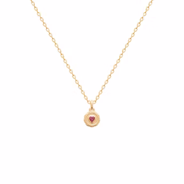 Lia Red Necklace Gold