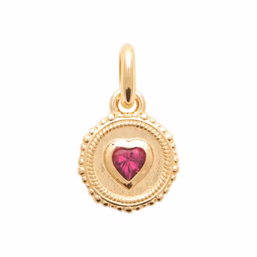 Lia Red Necklace Gold