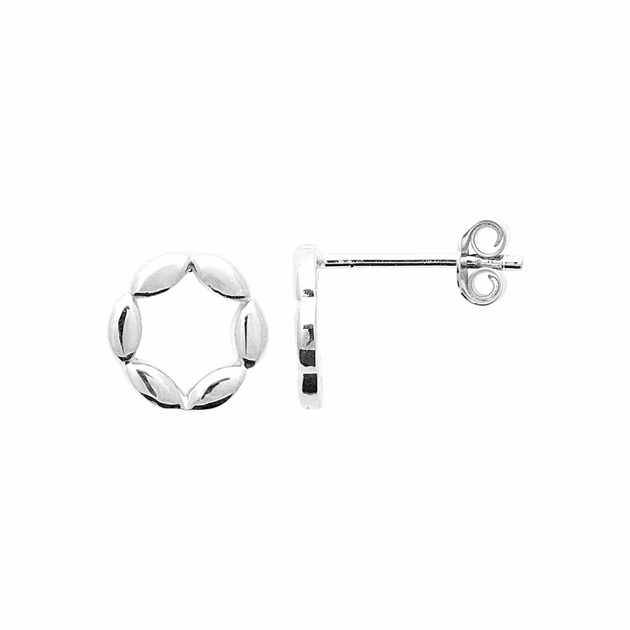 Hermine Earrings Plain Silver