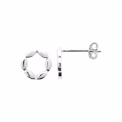 Hermine Earrings Plain Silver