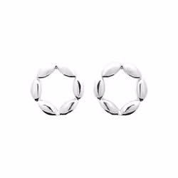 Hermine Earrings Plain Silver