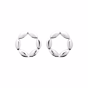 Hermine Earrings Plain Silver