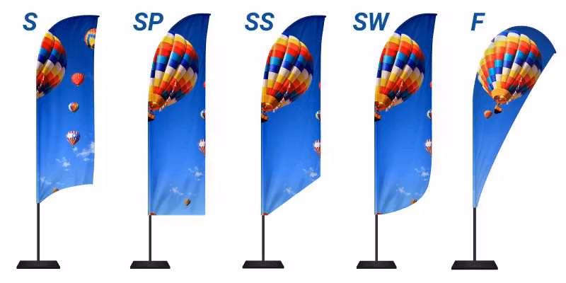 - Reklamflagga modell - SW - finns i 4 storlekar