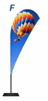 - Reklamflagga  modell  -   F   -   finns i 4 storlekar