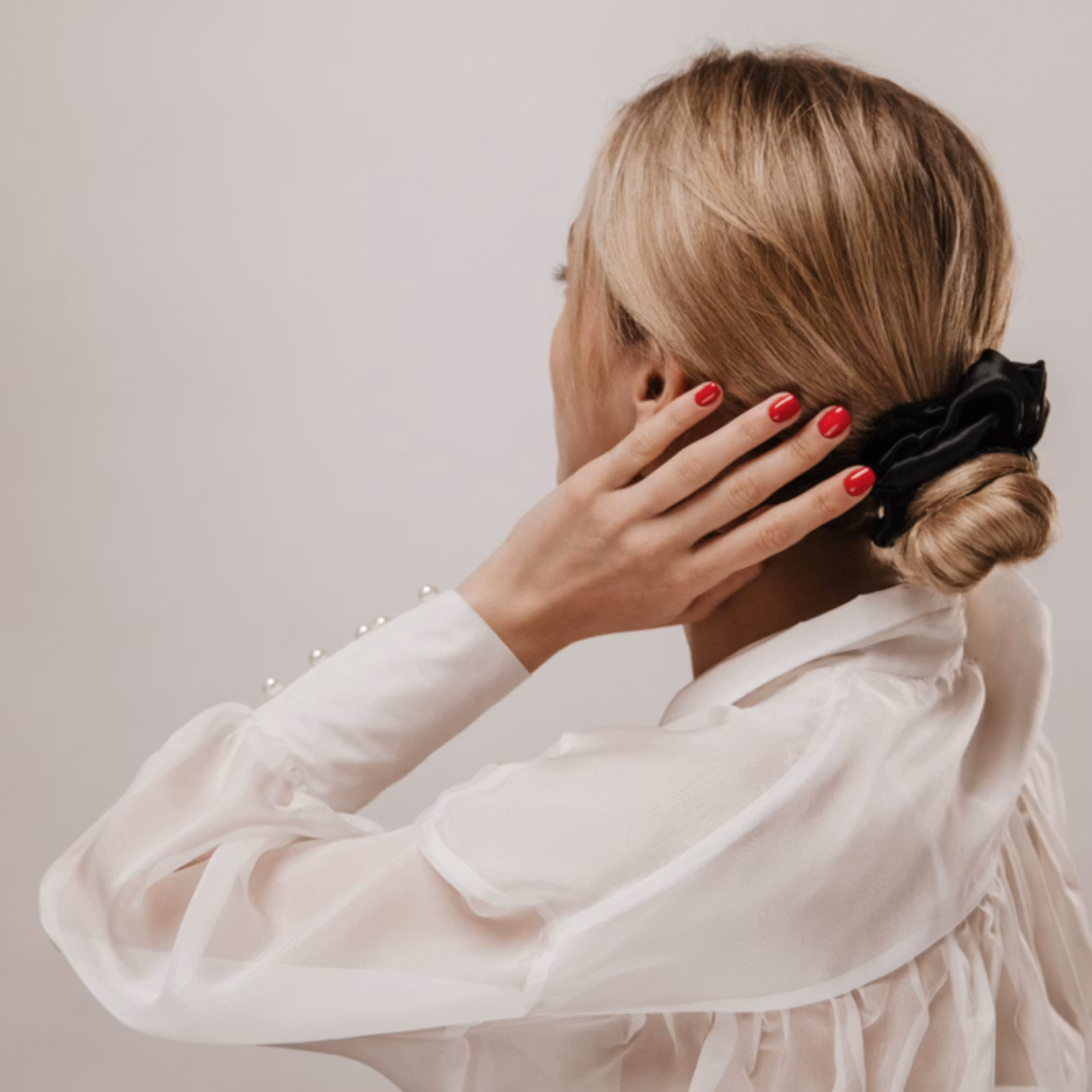 Scrunchie för minimalt slitage på håret