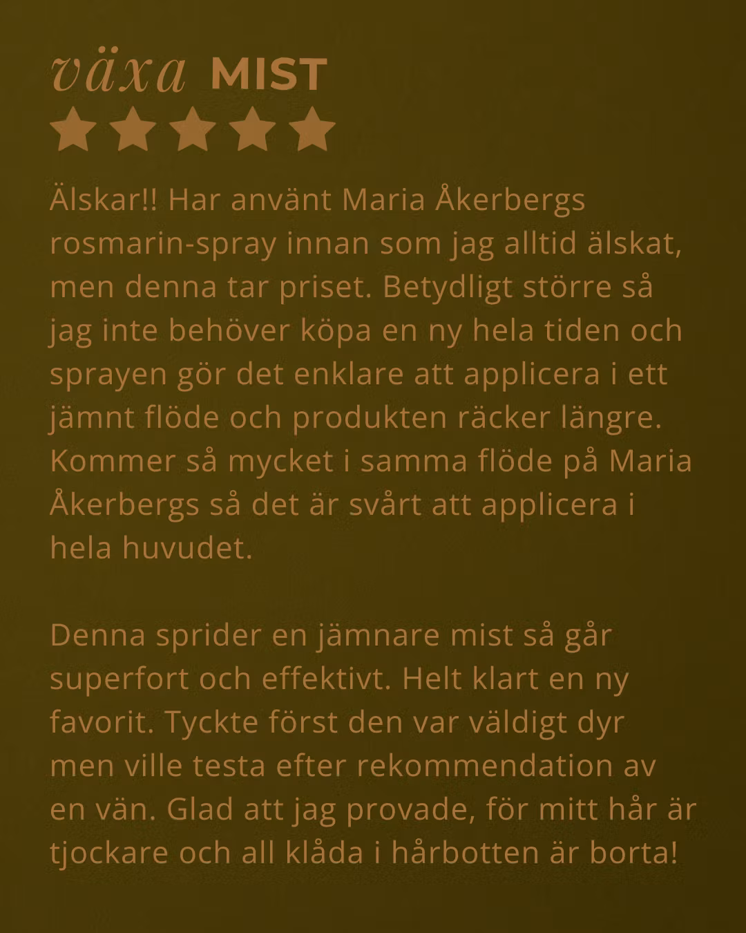 Växa-mist: LEAVE-IN för att boosta hårväxt