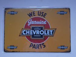 Plåtskylt Chevrolet genuine parts 2