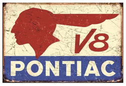 Plåtskylt Pontiac