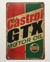 Plåtskylt Castrol GTX