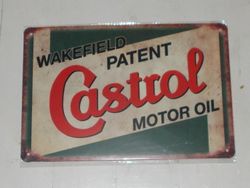 Plåtskylt Castrol