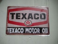 Plåtskylt TEXACO
