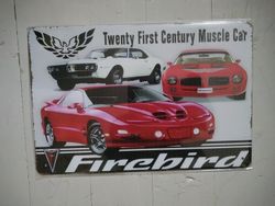 Plåtskylt Firebird
