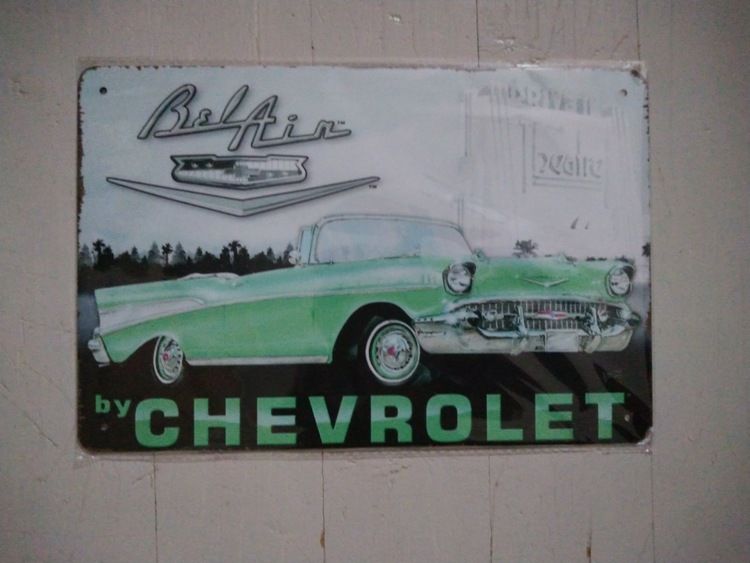 Plåtskylt Cheva 57