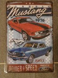 Plåtskylt Mustang