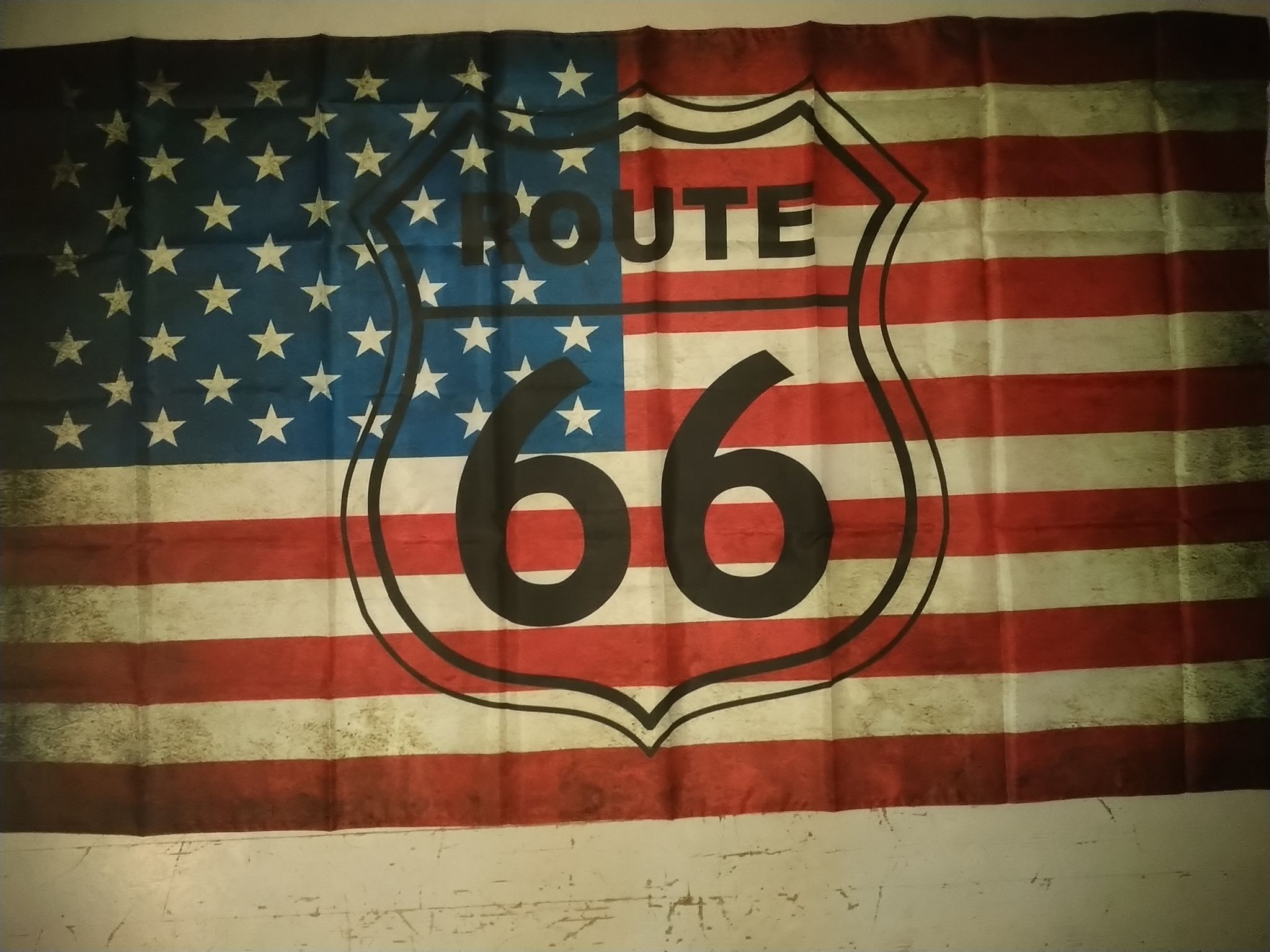 Flagga/Väggbonad Route 66