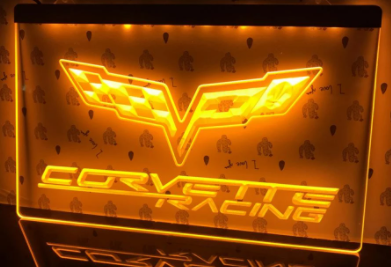 Led skylt Corvette Multi color 6 färger