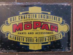 Plåtskylt Mopar