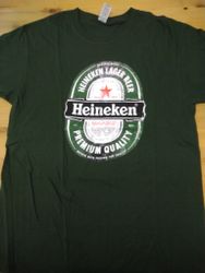 T-shirt Vintage Heineken Grön