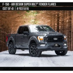 Fender Flares Air Design Super Bolt 2021-2024 Ford F-150