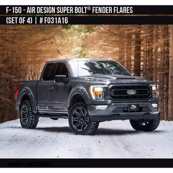 Fender Flares Air Design Super Bolt 2021-2024 Ford F-150