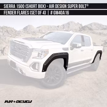 Fender Flares Air Design Super Bolt GMC Sierra 1500 19-24