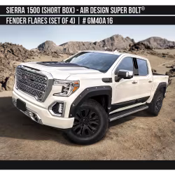 Fender Flares Air Design Super Bolt GMC Sierra 1500 19-24