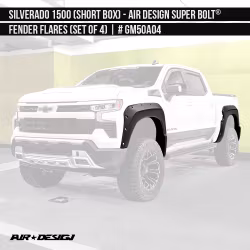 Fender Flares Air Design Super Bolt Chevy Silverado 1500 22-24