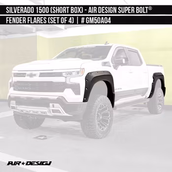 Fender Flares Air Design Super Bolt Chevy Silverado 1500 22-24