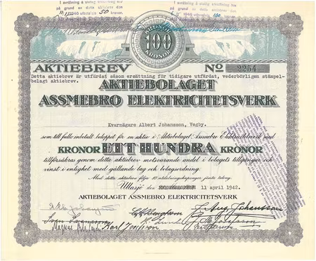 Assembro Elektricitetsverk, AB