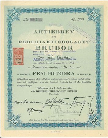Rederi AB Brubor 1927