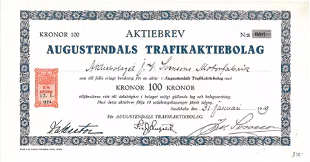 Augustendals Trafik AB, 1000 kr