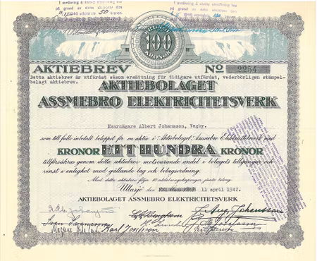 Kopia Assmebro Elektricitetsverk, AB
