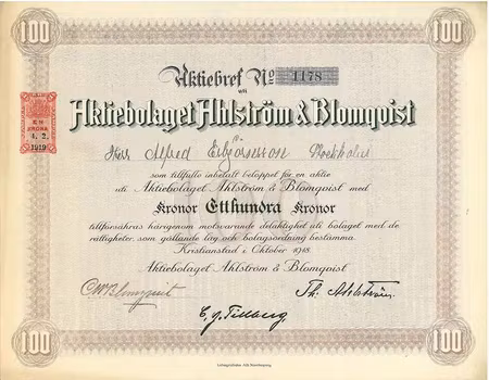 Ahlström & Blomqvist, AB