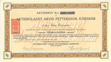 Arvid Pettersson, Körsnär